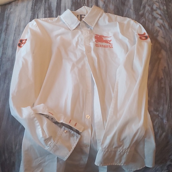 Boys 16 Youth Burberry Button down - Picture 1 of 4